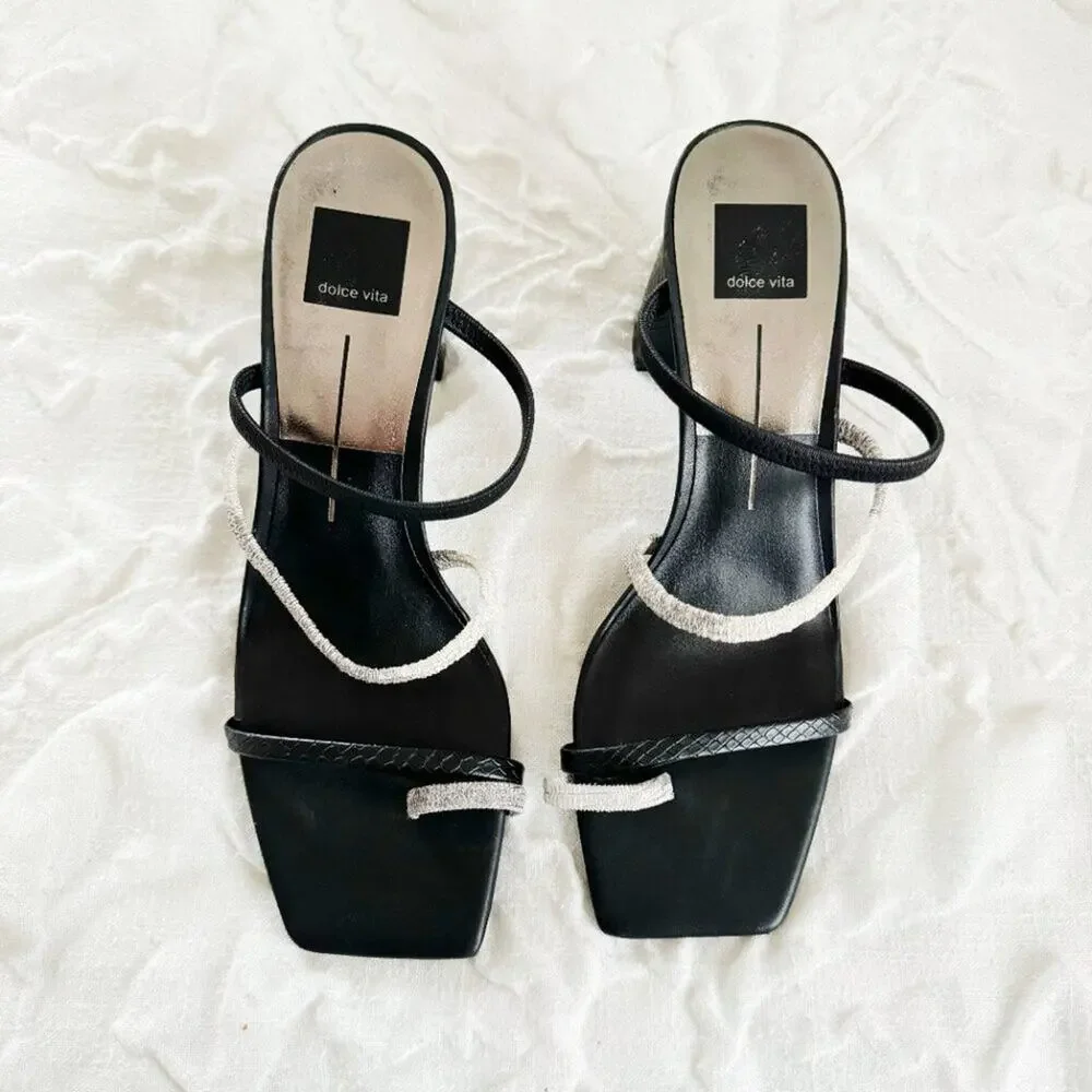 Dolce Vita Prisma Square Toe Strappy Sandals Size 10 New